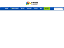 Tablet Screenshot of getbiggerbrains.com